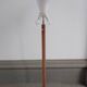 Adjustable danish floor lamp by Domus in teak and wool