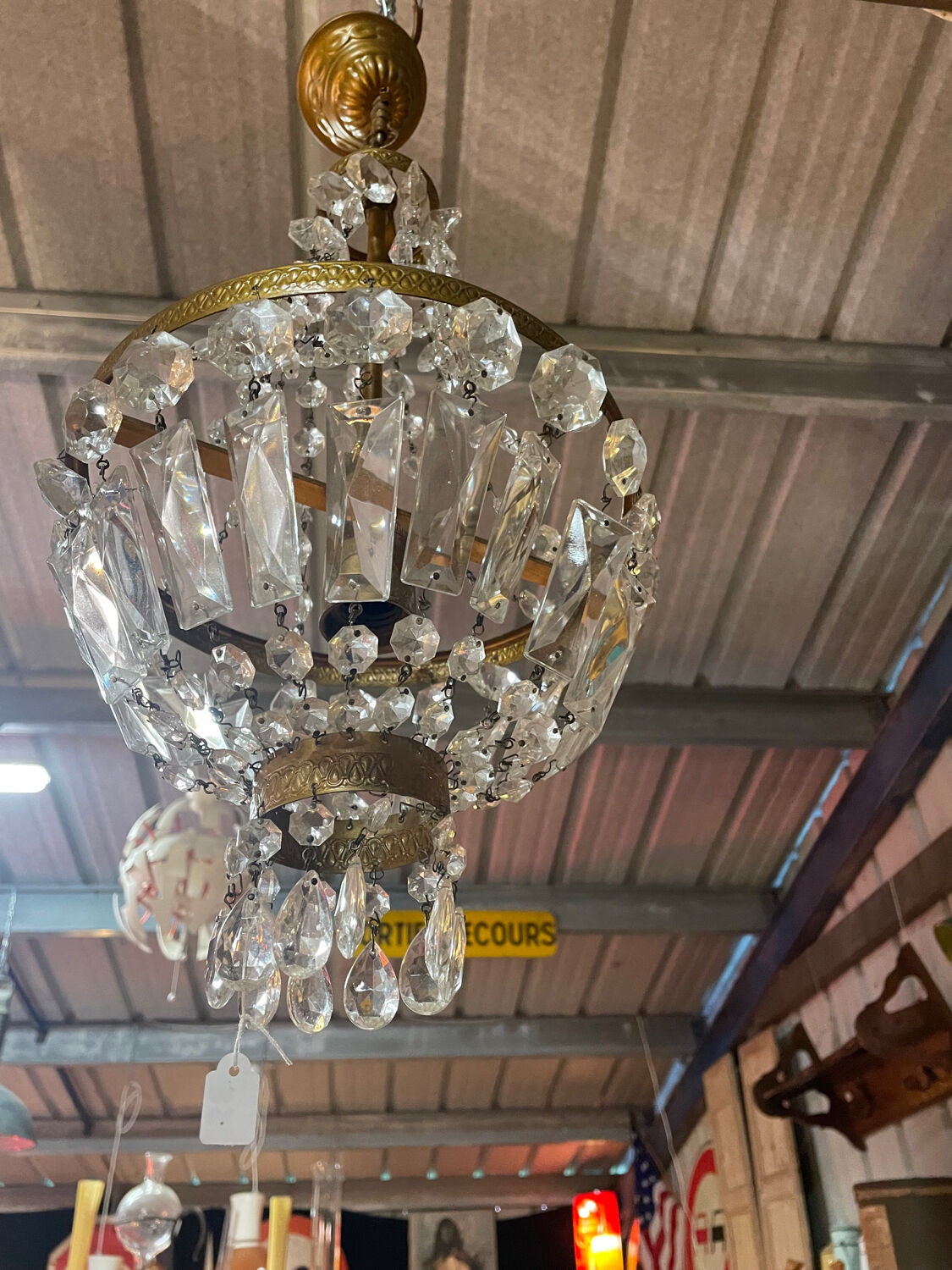 Chandelier with tassels