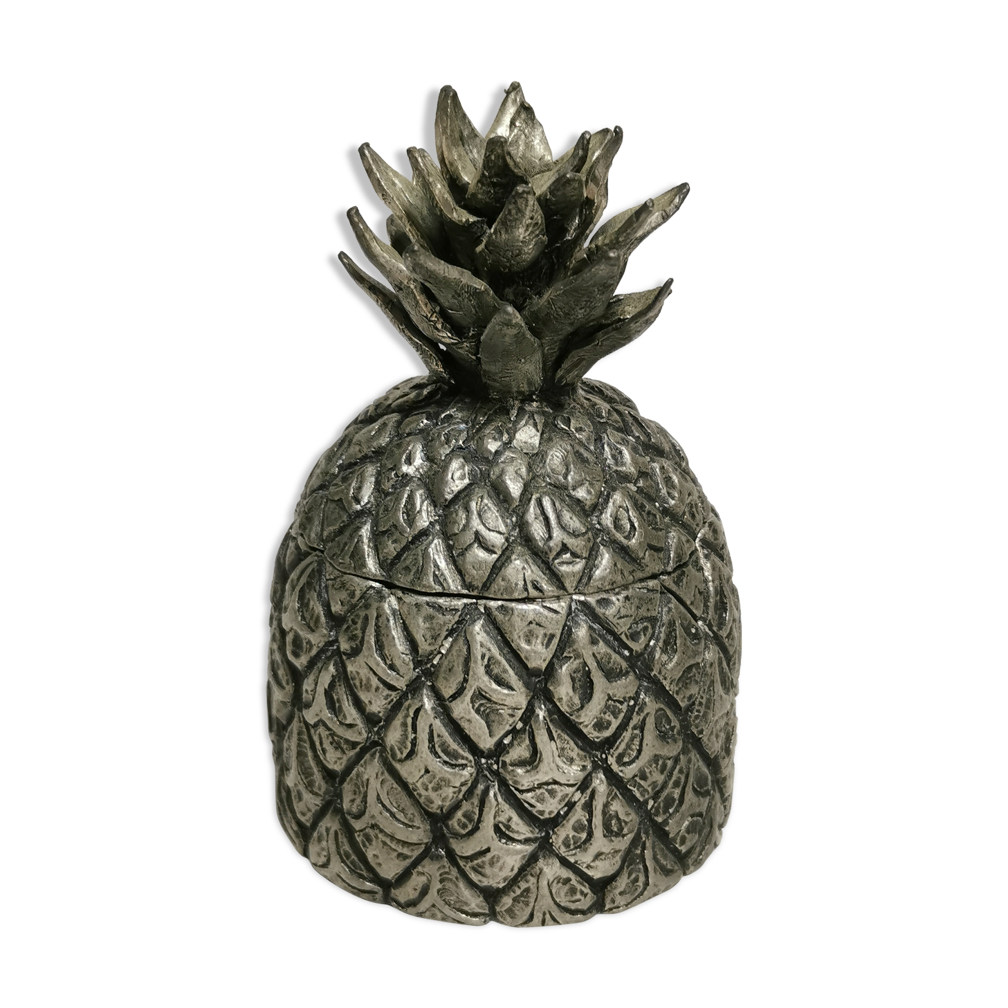 Vintage box in the shape of pineapple, royal tin