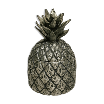 Vintage box in the shape of pineapple, royal tin