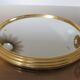 Golden 50-60's aluminium round mirror tray