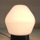 Ceiling light by PHILIPS in white glass and black ABS frame - 70's