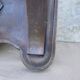 Large antique wall-mounted coat rack in carved wood 135 cm