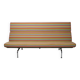 Compact sofa Eames Vitra Alexander Girard Miller stripe fabric