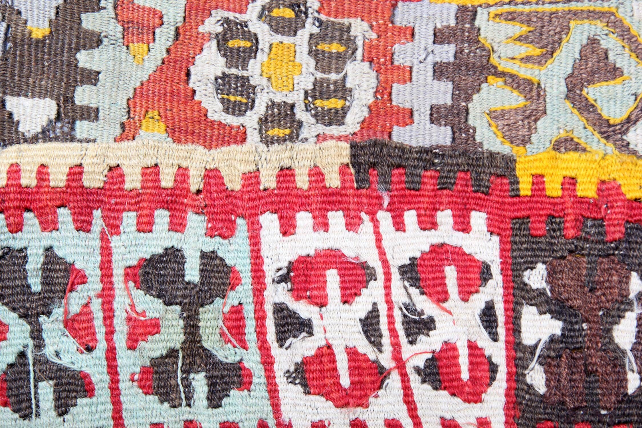 Antique Turkish Kilim Rug Traditional Tribal Runner Hand-Woven