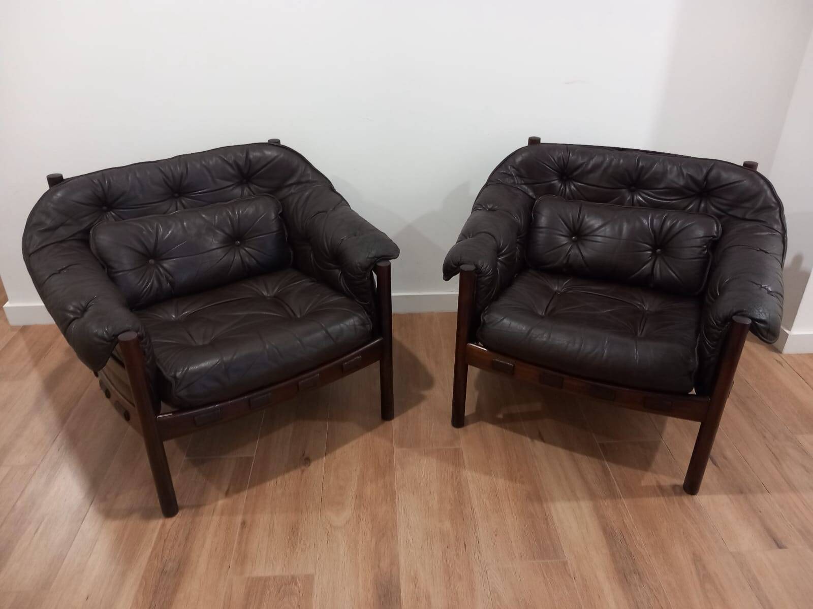 Pair of armchairs by Arne Norell Sweden 1960s