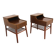 Set de 2 tables de chevets scandinave en acajou, Suède, 1960