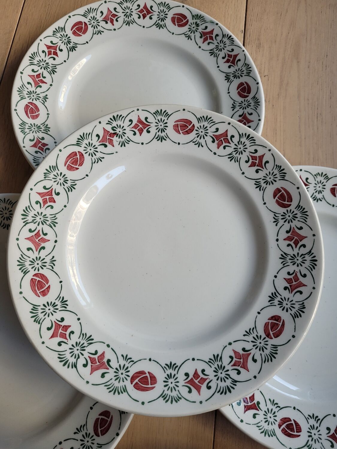 Lot de 7 assiettes Orchies Moulin des Loups et Hamage