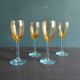 Ensemble de 4 verres à liqueur vintage français