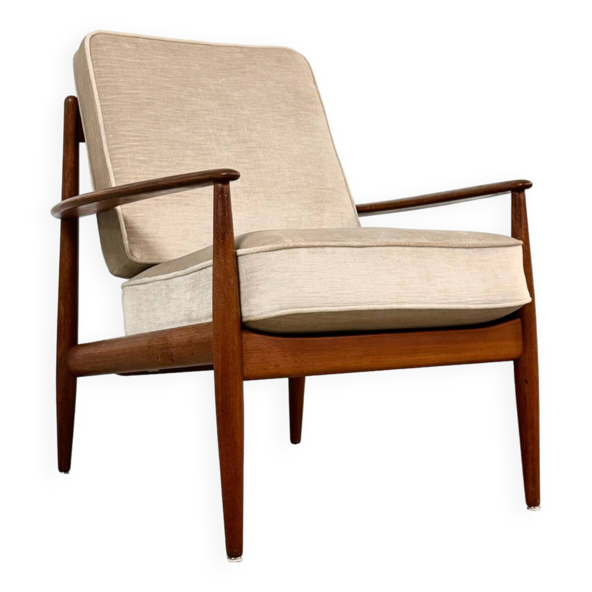 Grete Jalk Easy Chair in Teak 1950s Denmark