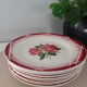 Lot de 8 assiettes plates Digoin Sarreguemines