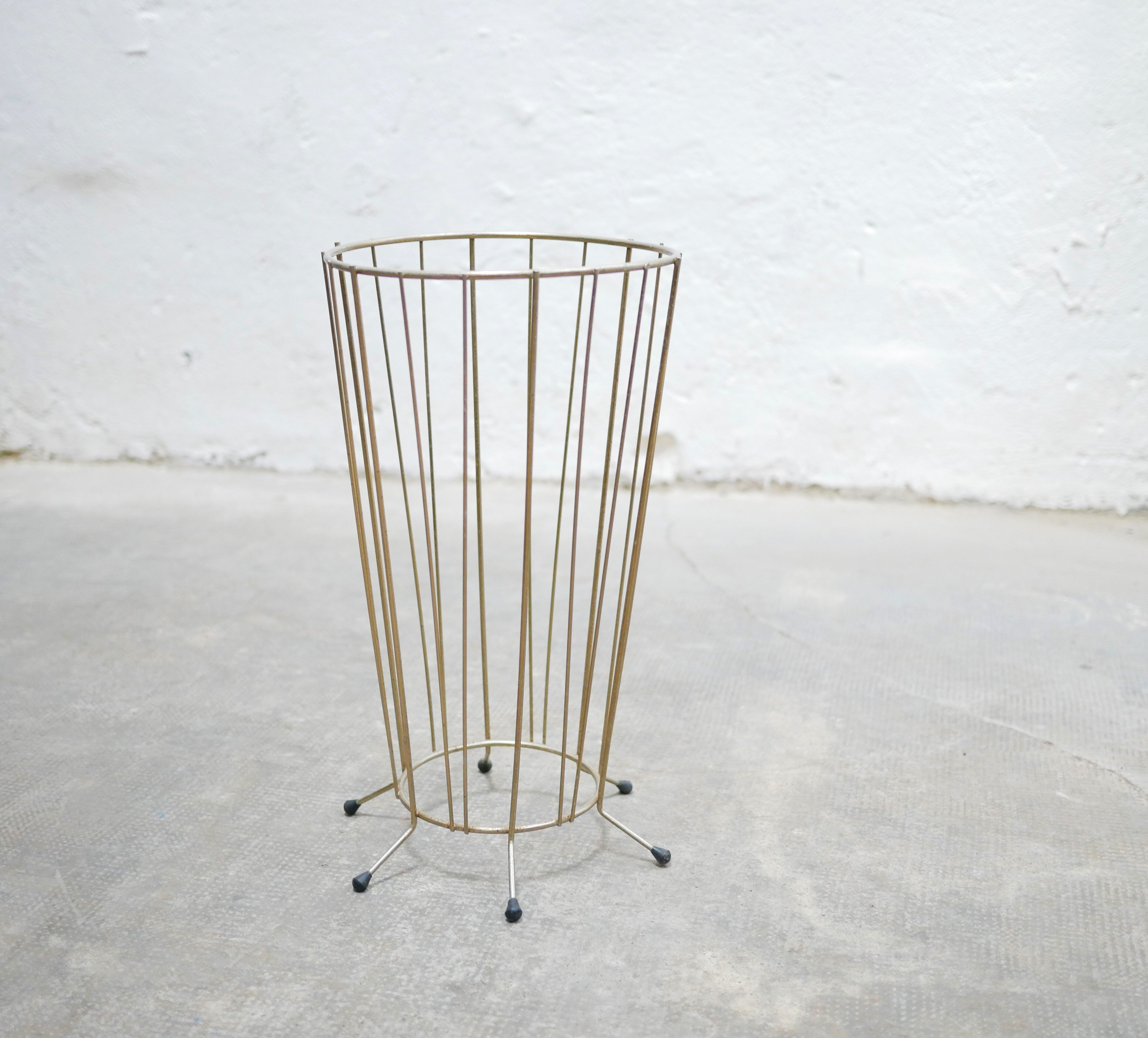 Vintage brass umbrella holder