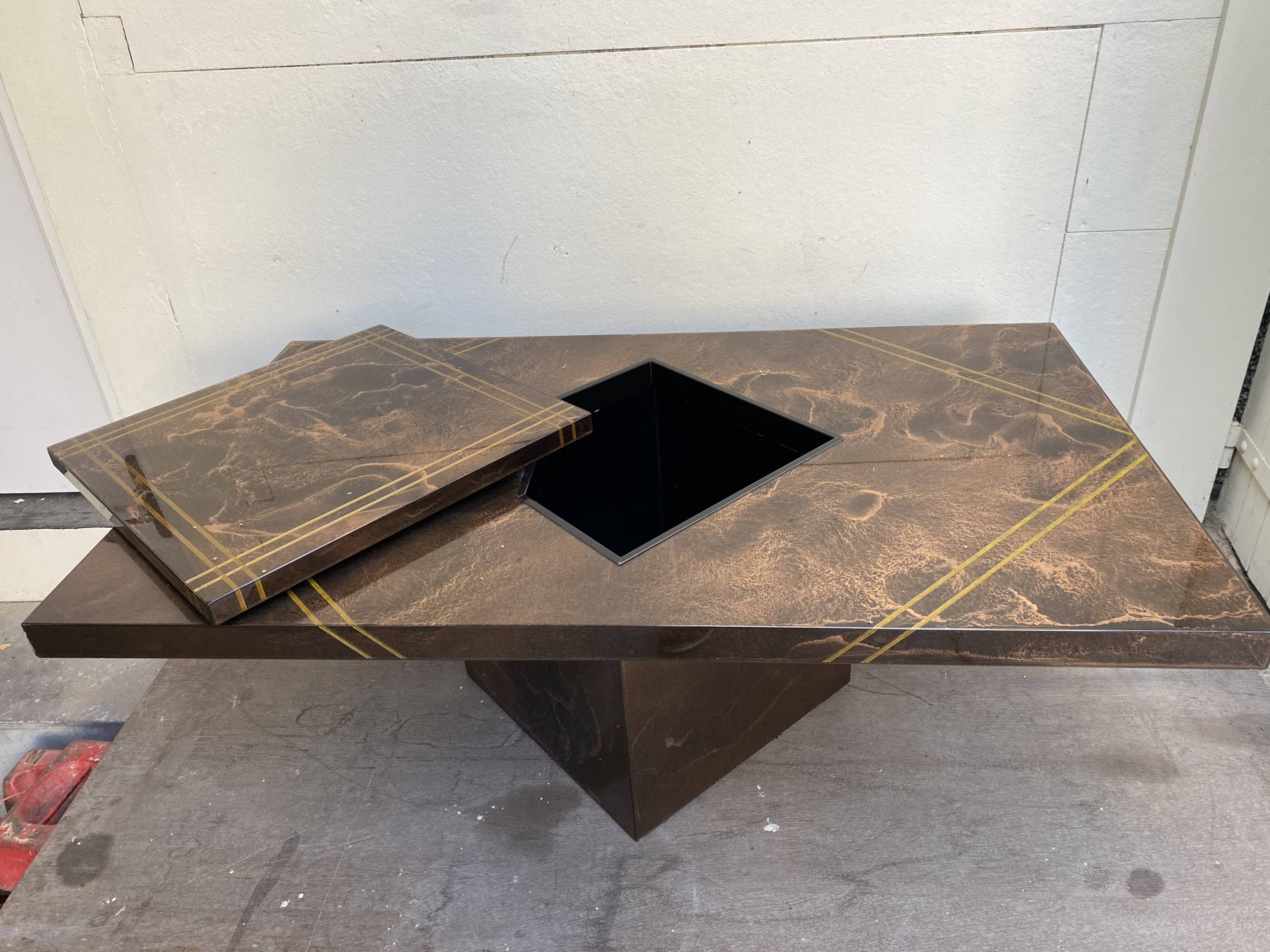 Coffee table bar Guy Lefevre for Ligne Roset