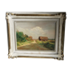 Tableau  - paysage de campagne - milieu XX ème siècle