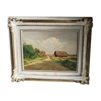 Painting - countryside landscape - mid-XX th century