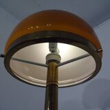 Brass and Glass Floor Lamp, 1970s