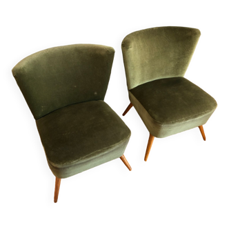 Pair of cocktail armchairs