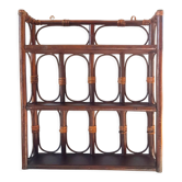 Rattan wall shelf 60s