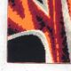 Vintage wall hanging, tapestry Fire 76 x 135 cm, 70s