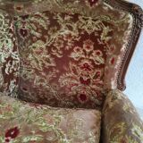 Classic-style velvet sofa