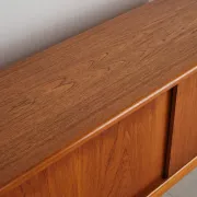 Teak sliding door enfilade by H.W. Klein, Denmark, 1960s