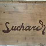 Vintage Skated Wood Case Suchard