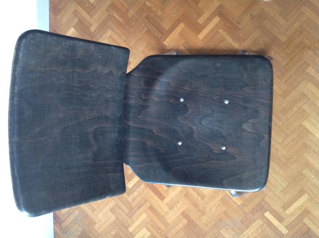 Six vintage Pagholz (or pagwood) Flötotto chairs (high back)