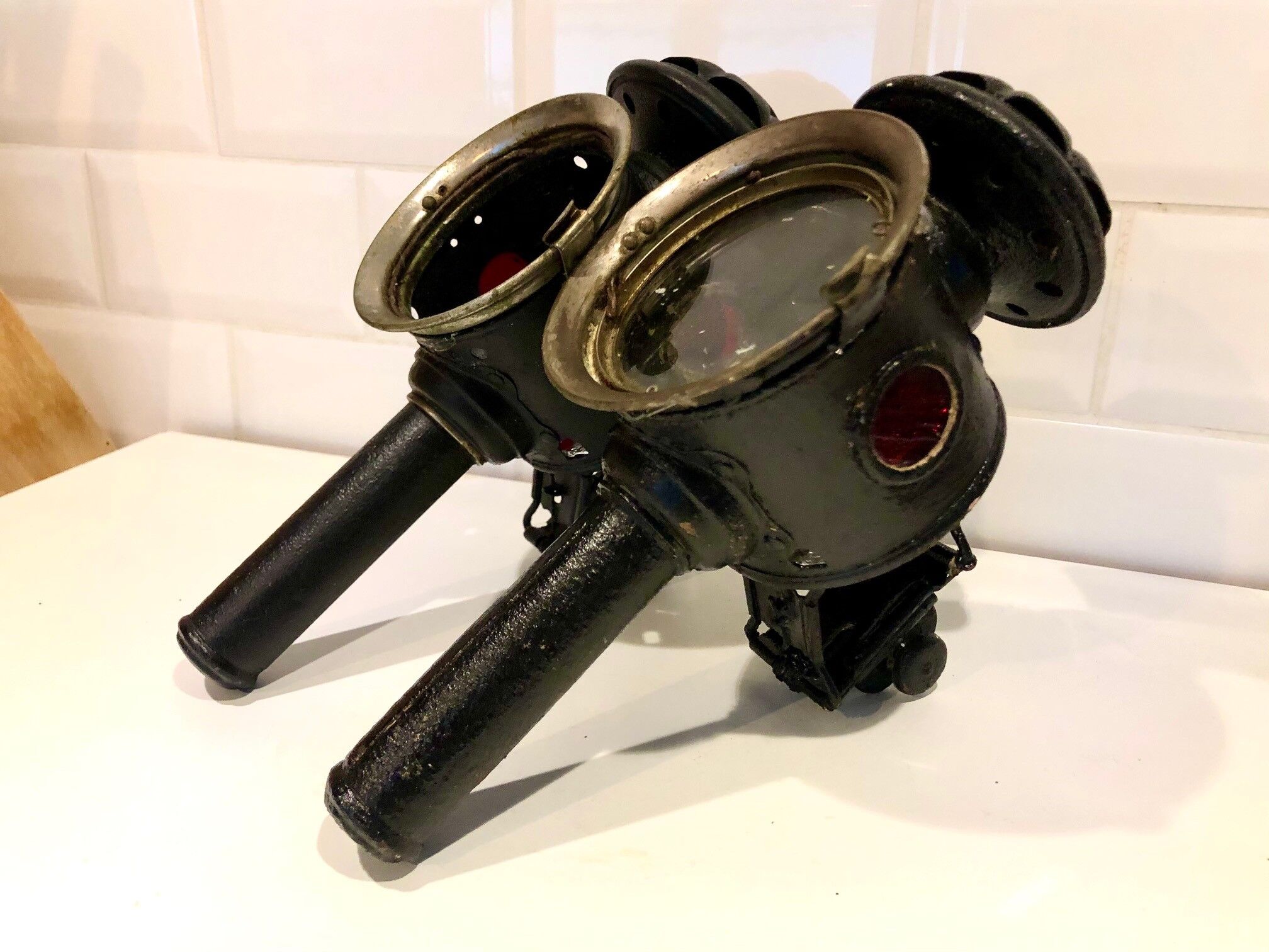 Pair of 19th century cab lanterns - LUXOR