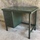 Small metal industrial desk with column of 4 drawers - industrial - 1960