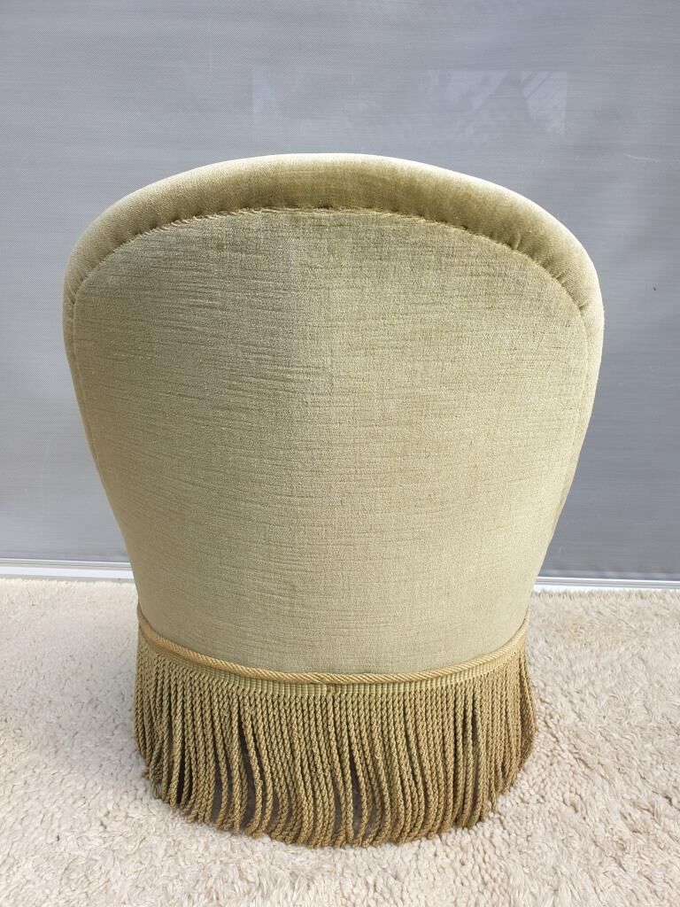 Driver toad velvet iridescent green chamarrée of fringes