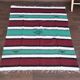 Handmade berber carpet made of multicolored cotton 140x225 cm