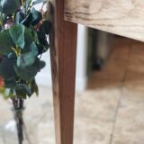 Farmhouse table in solid oak and pine, raw, washed, 212x93