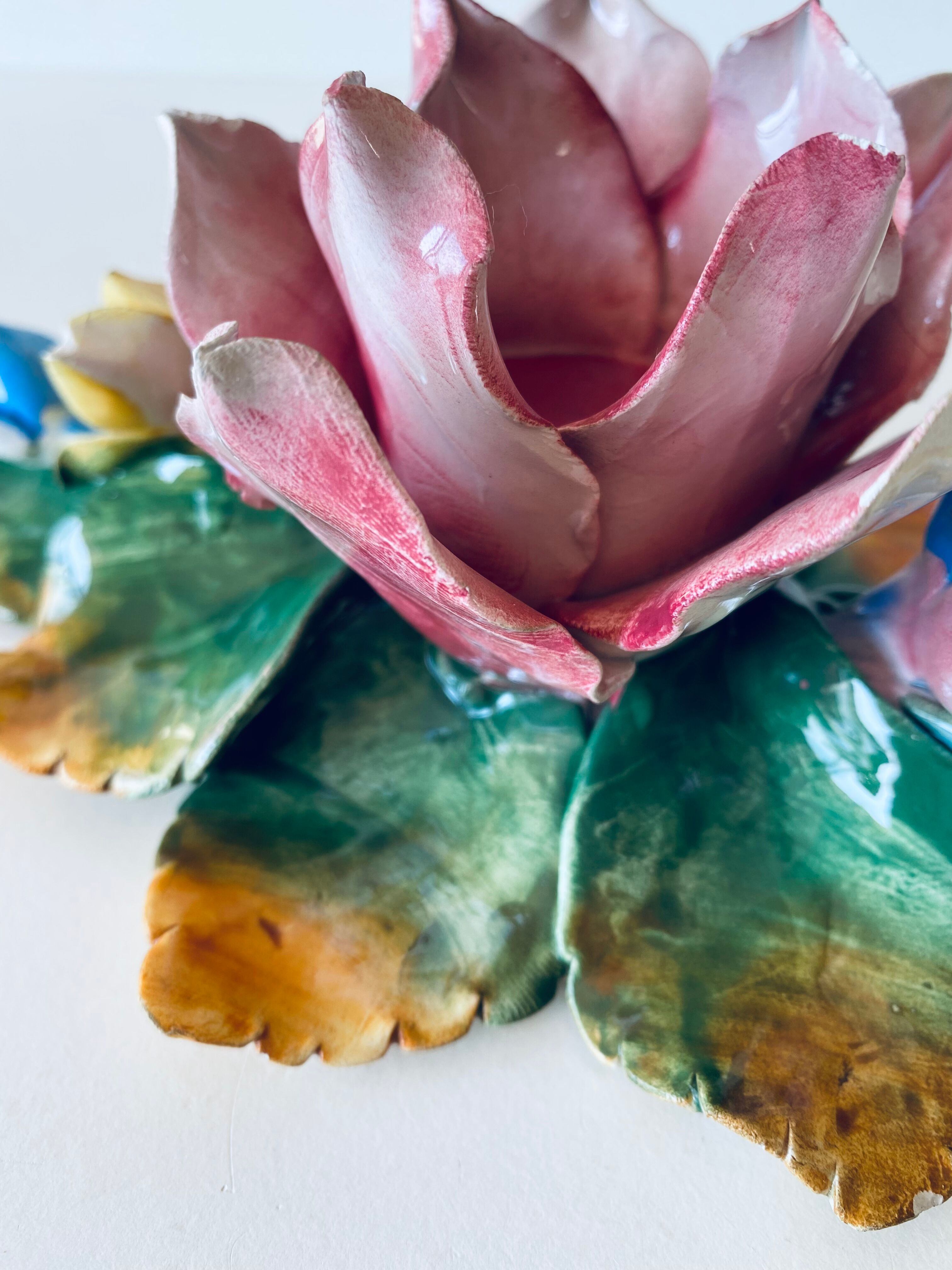 Candlestick flowers in bubble