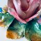 Candlestick flowers in bubble