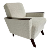 Cube armchair in wool buckle