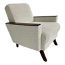 Fauteuil cube en laine bouclette