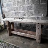Old in solid beech workbench 237 cm