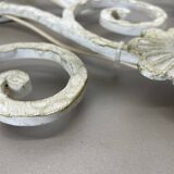 1 de 3 xxl 73cm blanc Métal Florentiner Applique murale de théâtre, Italie, années 1970