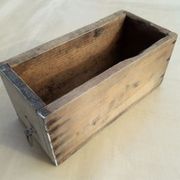 old wooden workshop drawer