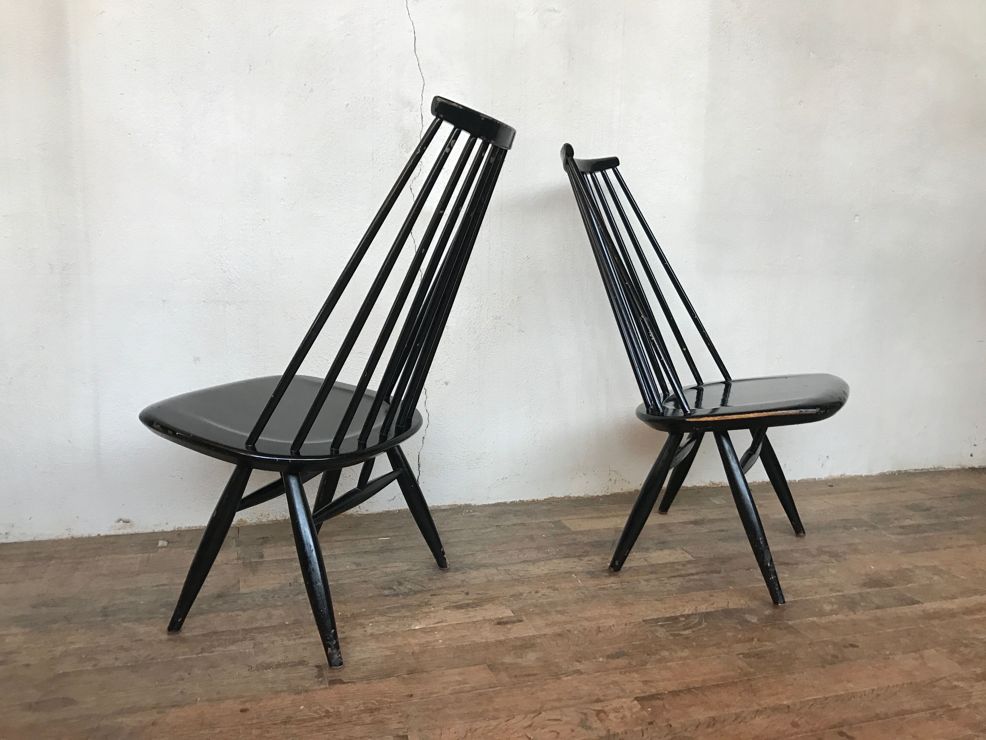 Fauteuils mademoiselle de Ilmari Tapiovaara design 1960 Edsby Verken