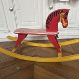 Wooden rocking horse