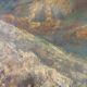 Paysage ochre et brun, huile sur toile signé