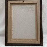 Oil painting on cardboard signed dimensions: height -42cm- width -33cm-