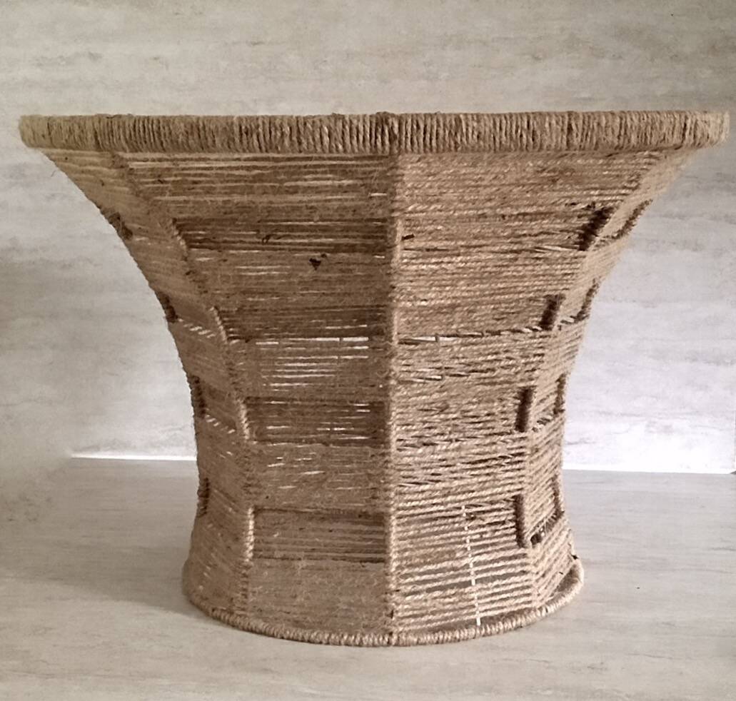 Jute lampshade, Ø 45 cm