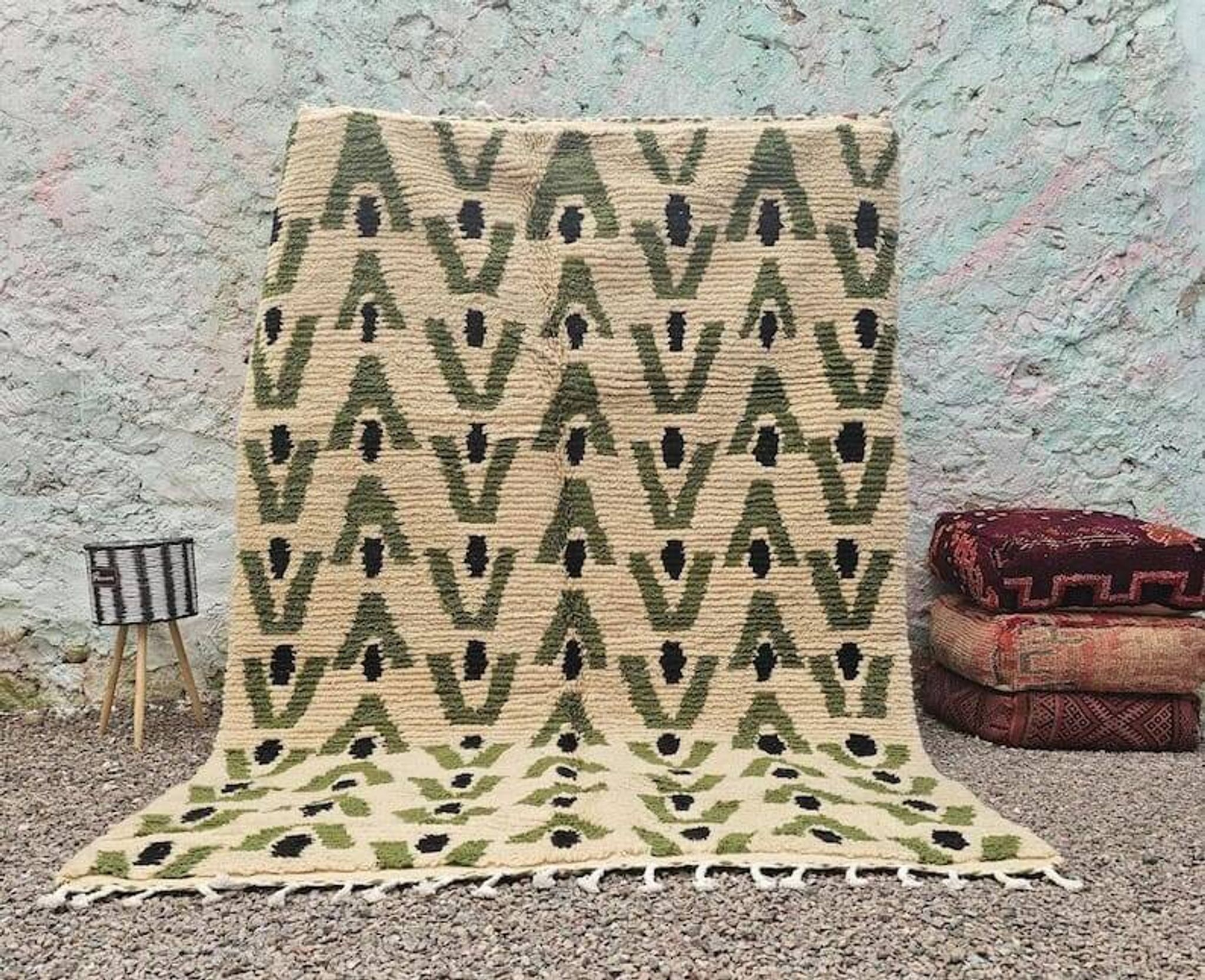 Tapis berbere fait main taille 150 x 250 cm