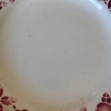 Vintage set of 5 St Amand earthenware plates with apples.