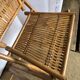 Table and 4 chairs set in bamboo and canework vintage 1970