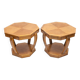 Pair of Art Deco pedestal tables