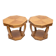 Pair of Art Deco pedestal tables