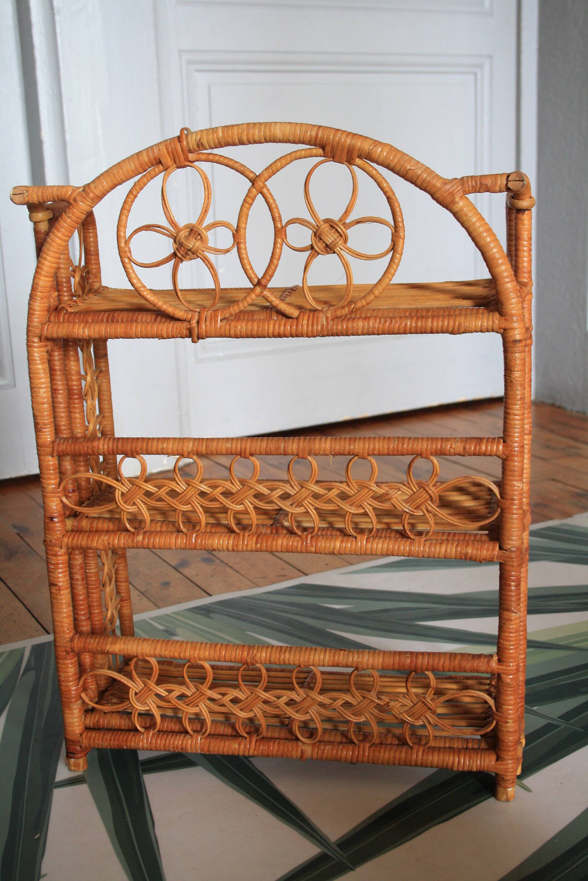 Small rattan shelf